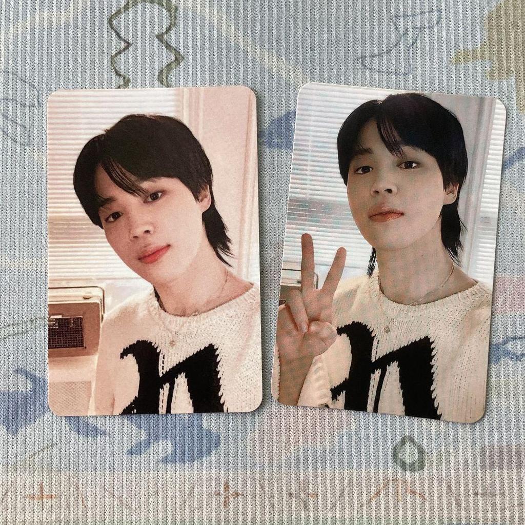 [USED] Jimin JIMIN FACE Universal BTS Lucky Drop Trading Cards (2 pieces)