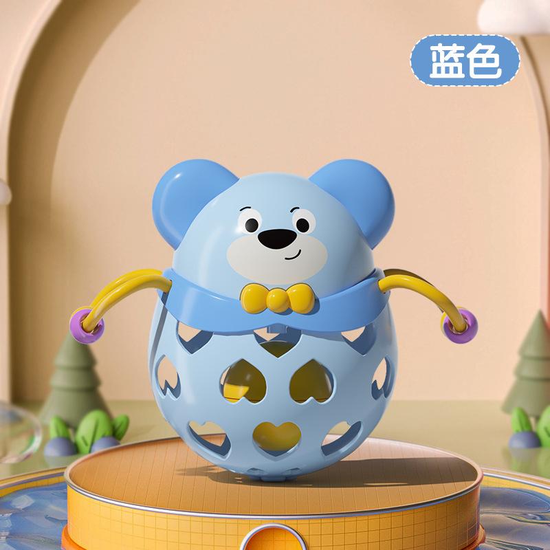 Rattle Toy Baby 0-3-6 - 8-12 Months Baby Newborn 1 Year Old Soft Glue Hand Ball Can Bite