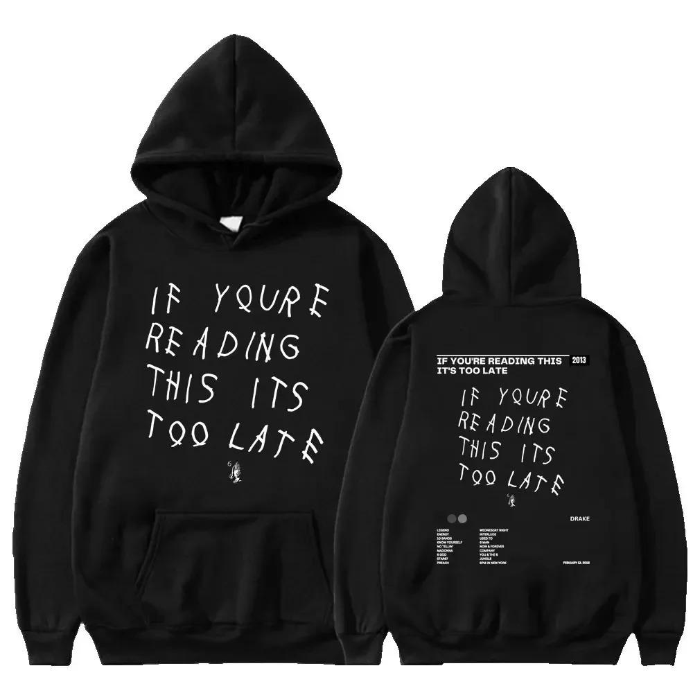 Hip Hop Rapper Grafische Drake Bedrukte Hoodie Mannen Vrouwen Hip Hop Sweatshirts Oversized Streetwear Y2k Harajuku Pullover Trainingspak Vrouwelijke Mannen Kleding