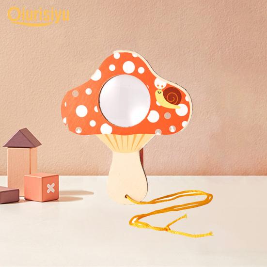 1 Set Practical Easy to Install Cooperation Lightweight Frog Shape Magnifier Educational Toy Kid Supply Kids Magnifier