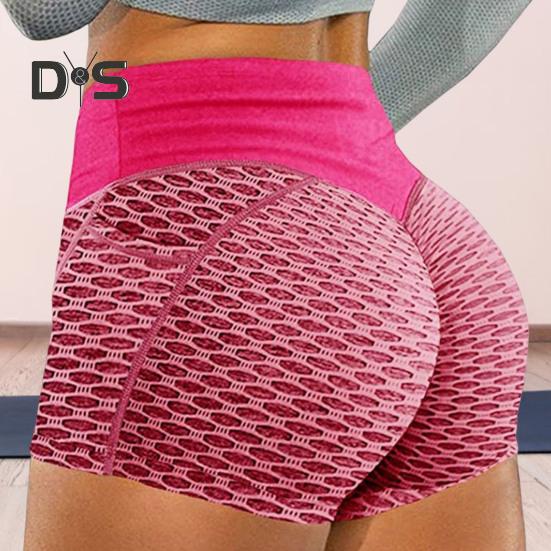 Weiche Fitness-Shorts, elastische, weiche Waben-Damen-Sommershorts