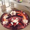 1pc Genshin Impact2 Design Printed Area Round Carpet for Bedroom Living Room Home Decor Rugs Mat Non Slip Mat Rug for Bedside
