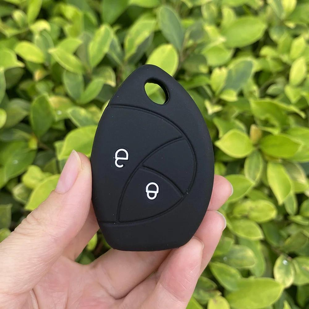 2 3 Buttons Silicone Car key cover Shell for Toyota Malaysia Truguard VG Alarm Cobra for Renault Logan Remote key Accessories