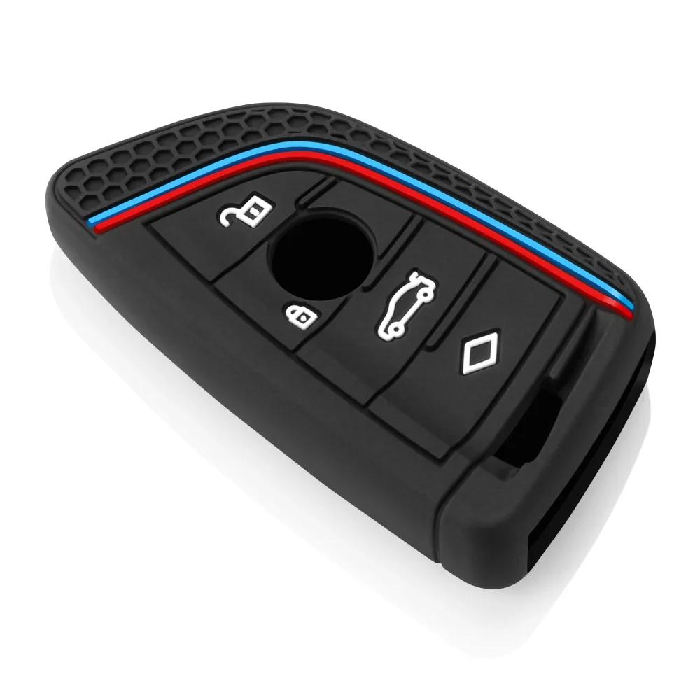Silikon Auto Schlüsselanhänger Hülle Schale Fob für BMW F30 F31 F32 F34 F20 F21 F07 F10 1 3 5 7 Serie X1 X3 G01 X4 G02 X5 F15 F16 M3 M4