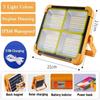 New Rechargeable Solar Flood Light Outdoor Portable LED Reflector Spotlight Rechargeable Projector Floodlight Construction Lamp