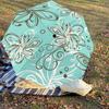1PC Floral Pattern Umbrella-8-Rib Reinforced Portable Folding Travel Suitable for All Seasons Outdoor Daily Use Is an Ideal Choice -F325