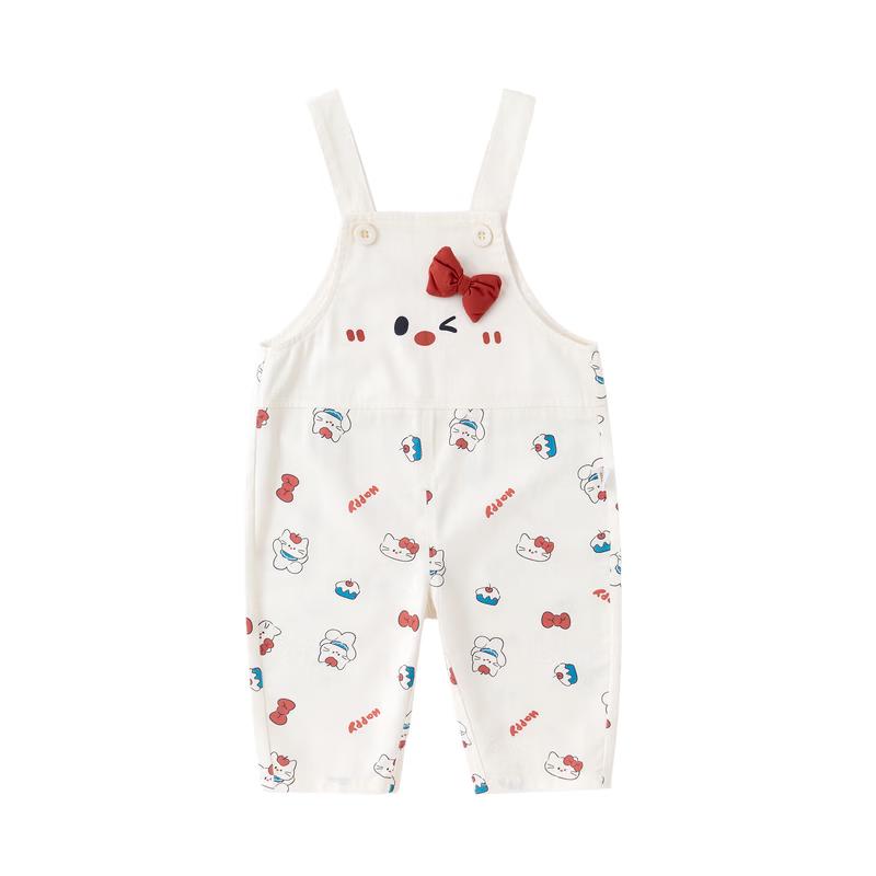 Dudu Family 100% Cotton Baby Girl Overalls 80