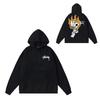 Mens Oversized Hooded Sweatshirt With Letter Print Heavyweight Cotton Winter Streetwear Style