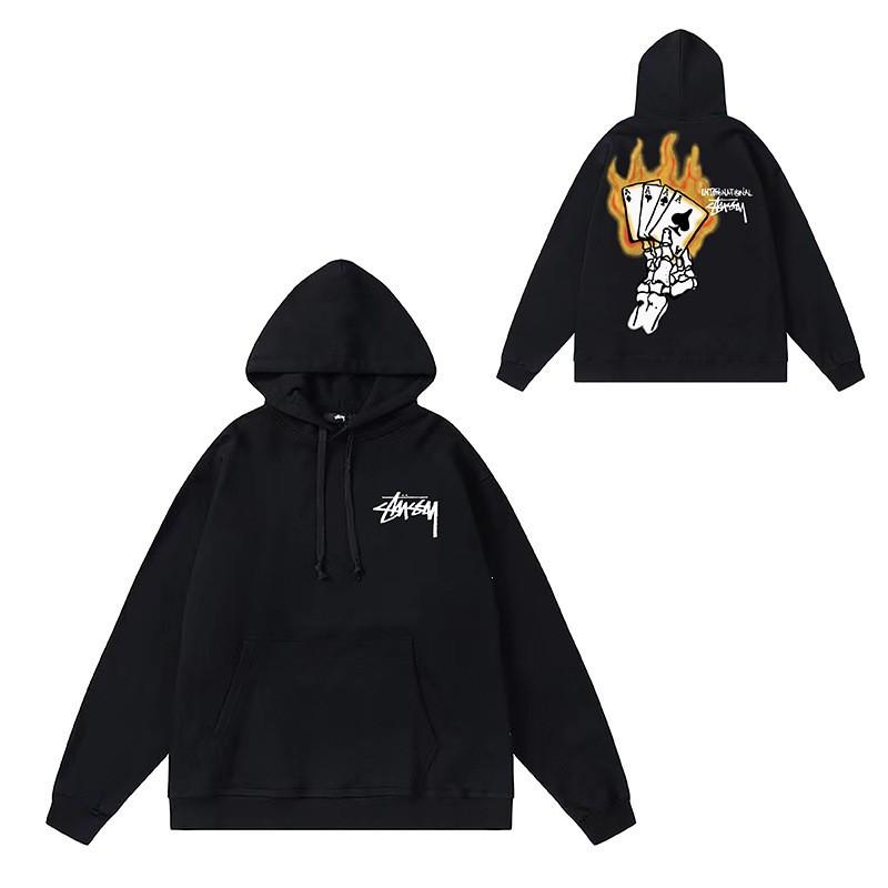 Mens Oversized Hooded Sweatshirt With Letter Print Heavyweight Cotton Winter Streetwear Style