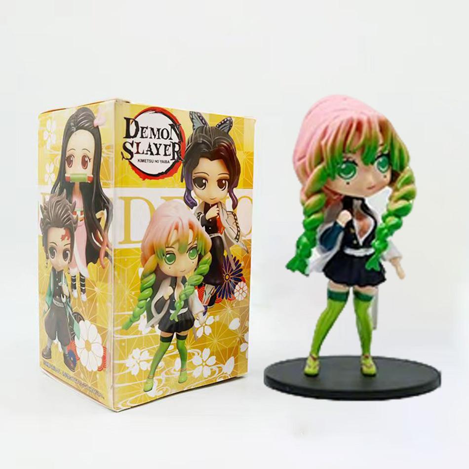 Anime Demon Slayer Figure Kamado Tanjirou Nezuko Action Figures Zenitsu Figurine Inosuke Kimetsu No Yaiba Figura PVC Model Toys
