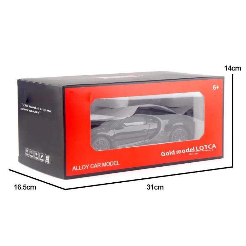 1/18 Scale Bugatti Chiron Alloy Car Model with Lights and Sounds - Ideal Gift for Car Lovers & Kids - Authentic Replica