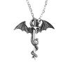 Punk Uomo Glow In The Dark Pendente Spada Drago Collana a Catena Gioielli da Festa Regalo