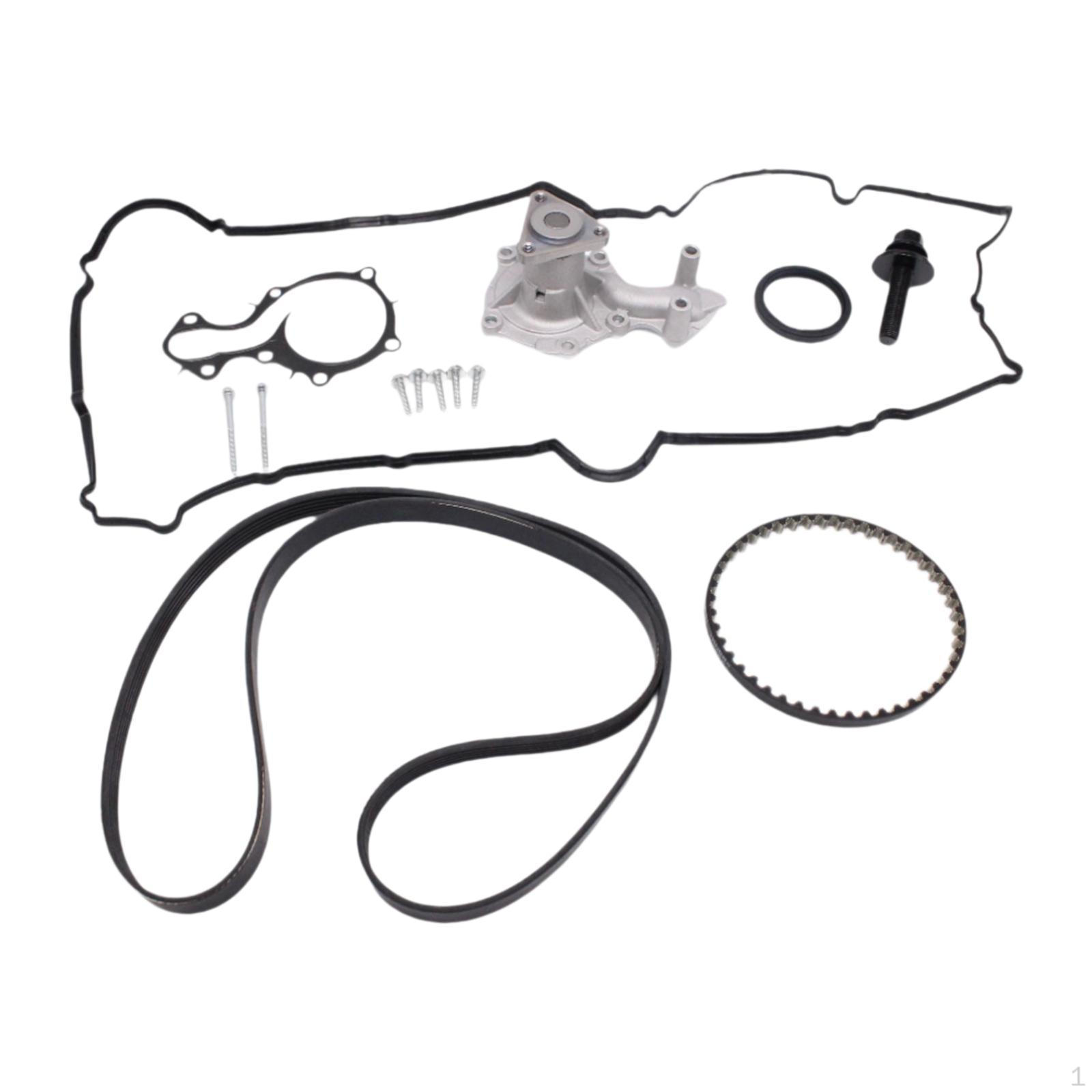 

Car Timing Belt Kit with Water Pump Premium Metal Automotive Accessories Directly Replace Oil