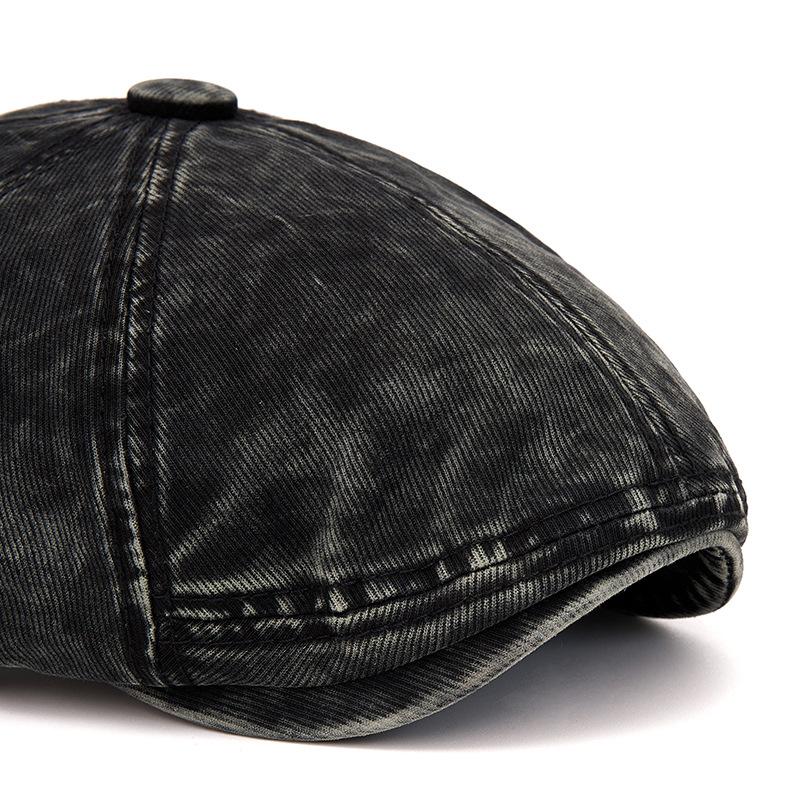 Denim Beret Men's Retro Forward Cap British Newsboy Hat