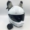 Cute Self-adhesive Motorcycle Helmet Decor Cosplay Soft Plush Cat Ears Smooth Personality Off Road Helmet Ornament