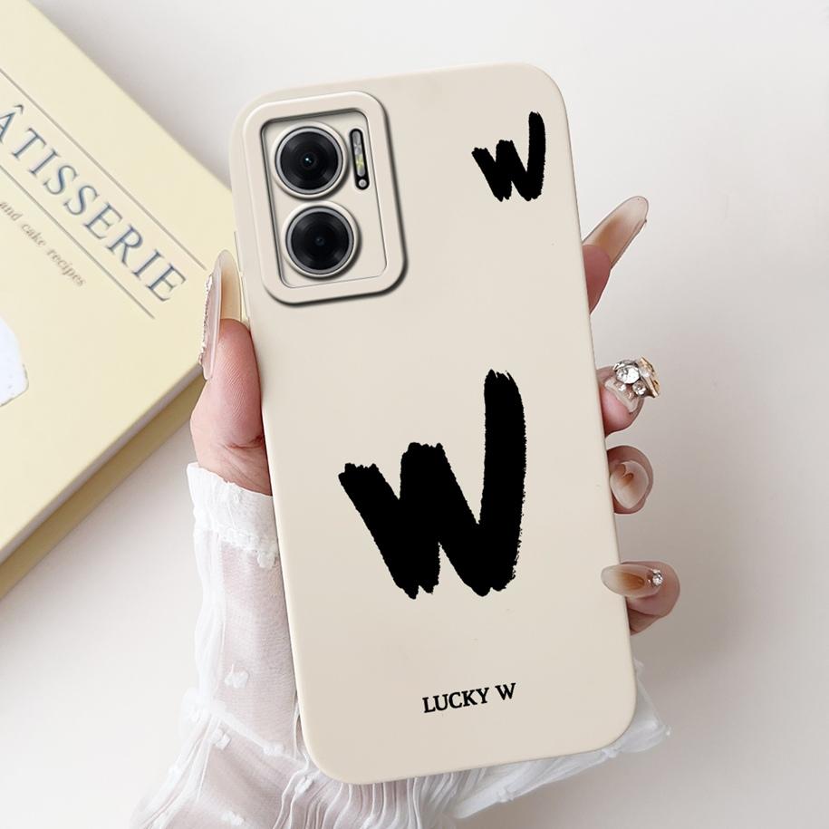 For Xiaomi Redmi 10 5G Case Cute Lucky Letters Silicone Phone Cases For Redmi Note 11E Redmi10 5G Funda 10 Prime Plus Soft Cover