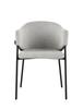 LAPO Swivel Chair Upholstered In Light Beige Fabric