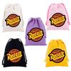 Cars Lightning McQueen Drawstring Bags Cartoon Anime Character Print Large Capacity Canvas Storage Bag Party Gift Candy Bag
