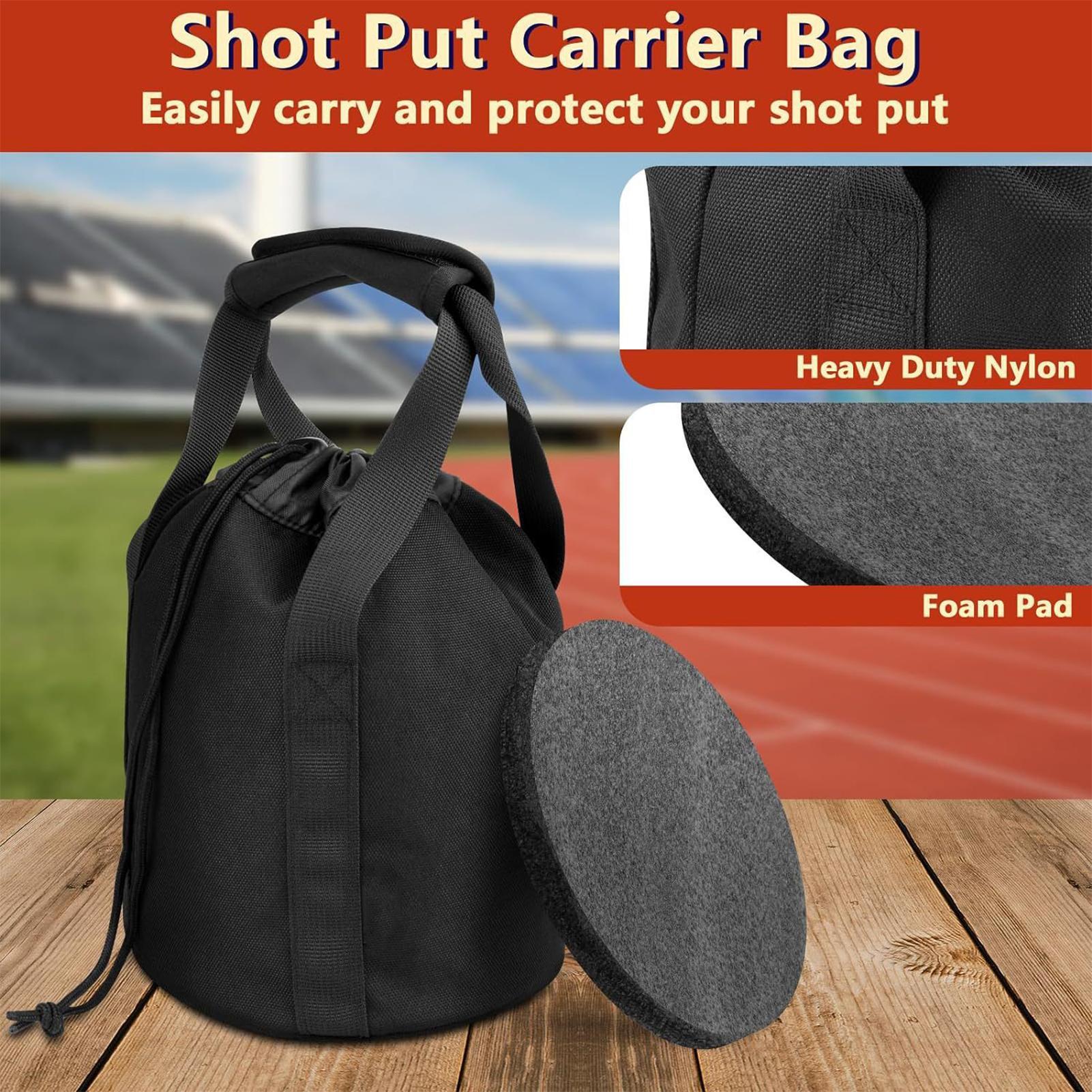 

shot put carrying bag with handles and foam padding Heavy Duty Shot Put Ball Storage Carry Case for Training Practices CHINA