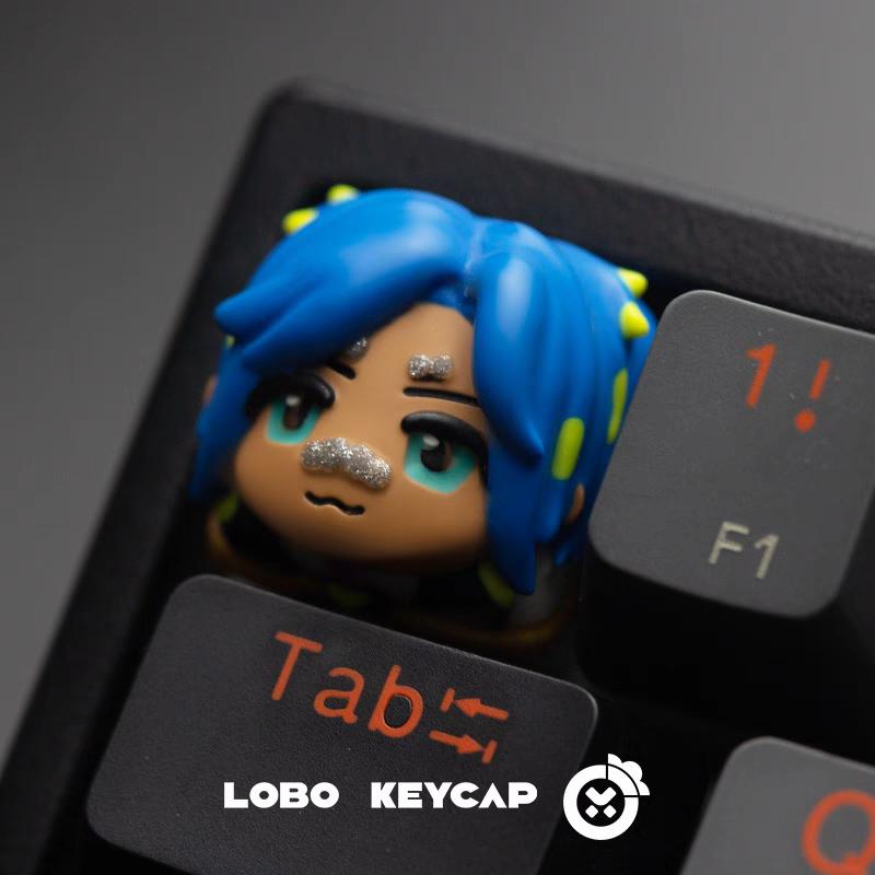2025 VLRT Game Peripheral Products Q Version Cute Resin Keycap Esc Key Esports Room Decoration Festvial Toy Surprise Gifts