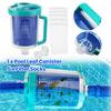 Inline Pool Leaf Canister Pool Leaf Catcher with 5 Skimmer Socks Leaf Trap Pool Vacuum Filter for Swimming Pool Cleaner