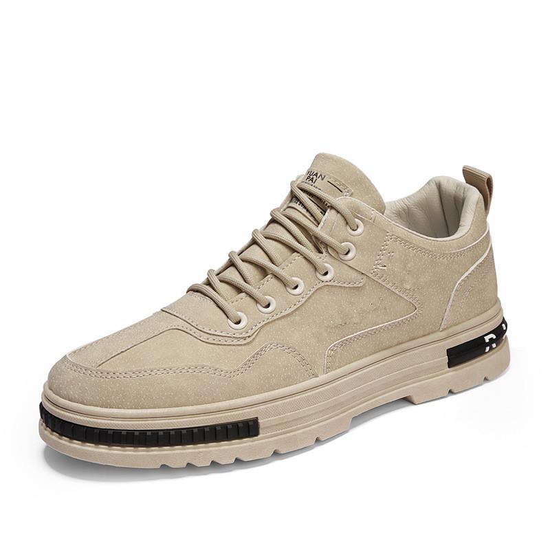 

Весенняя и осенняя обувь Мужская обувь больших размеров Нескользящая спортивная повседневная обувь 43 хаки