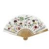 Tea Ceremony Utensils, Women's White Bamboo Fan, Sweets Collection, 5-inch, Kyoto Style Fan