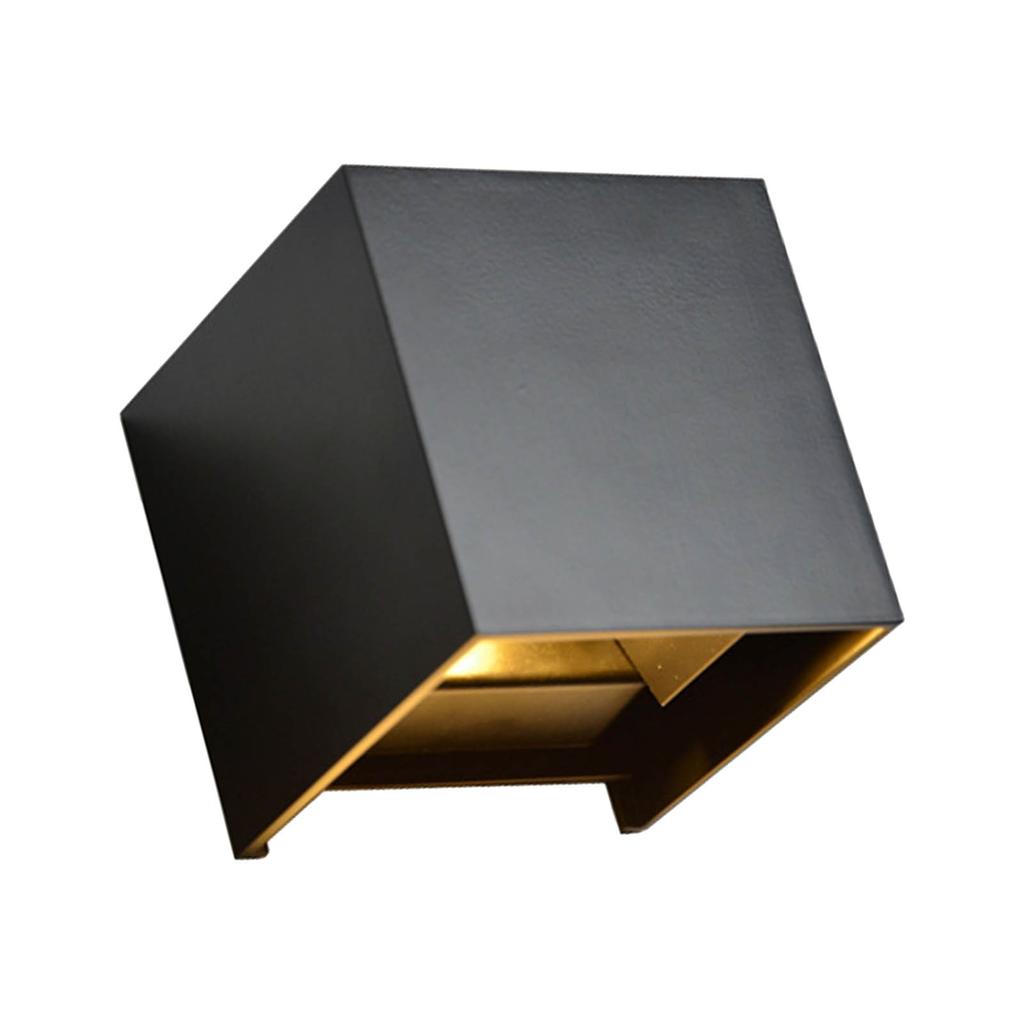 6W LED Quadratisches Auf- und Ablicht Modernes Wohnzimmer Schlafzimmer Wandleuchte Einstellbarer Leuchtwinkel