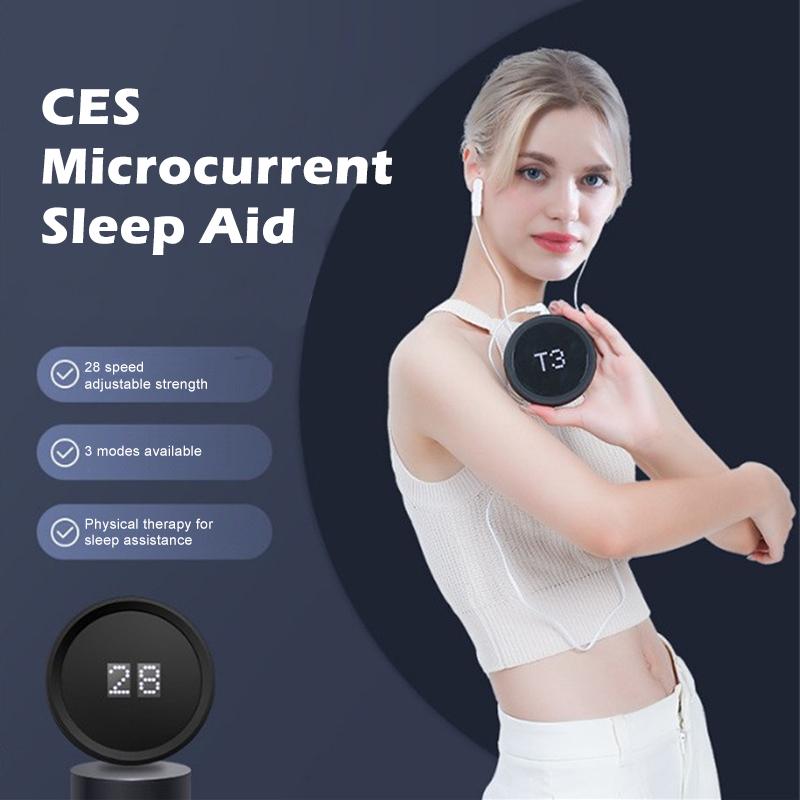 Smart Handheld Sleep Aid Massager – Microcurrent Pulse Calming Device, Home Sleep-Assisting Instrument