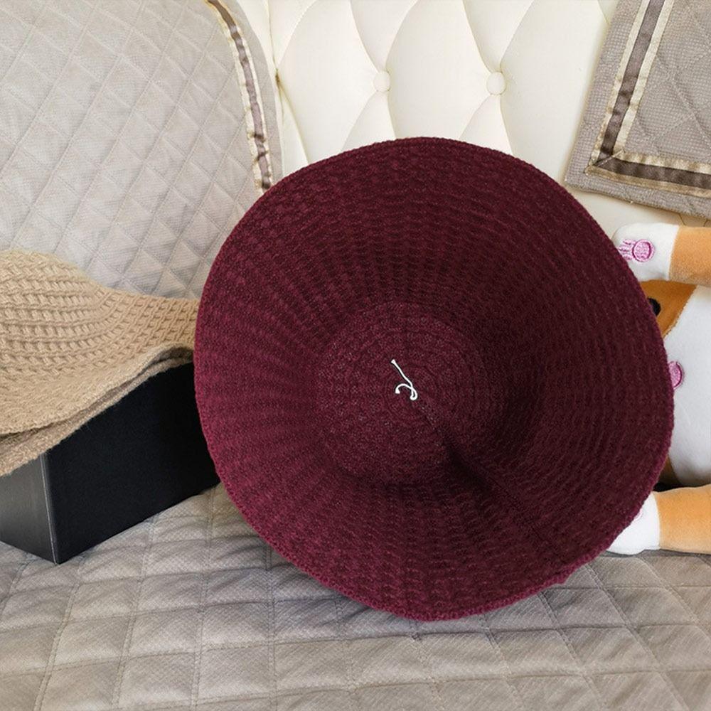 Ear Protection Bucket Hat Thicken Knitted Fisherman Hat Casual Beret Hat for Women
