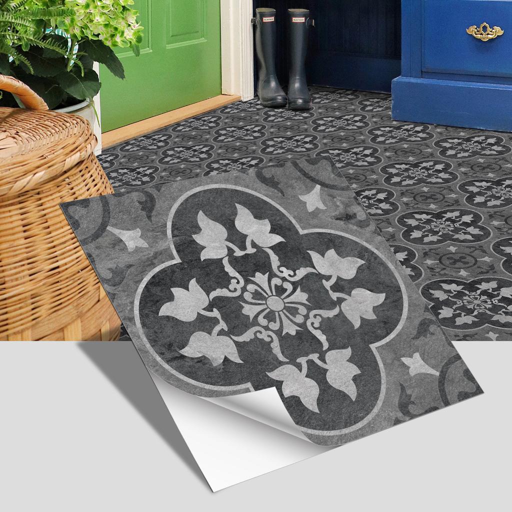 Adesivo per Piastrelle Europee Portoghesi Pavimento Bagno Camera da Letto Decorazione Pavimento Adesivo Murale Opaco Ispessito Impermeabile Autoadesivo