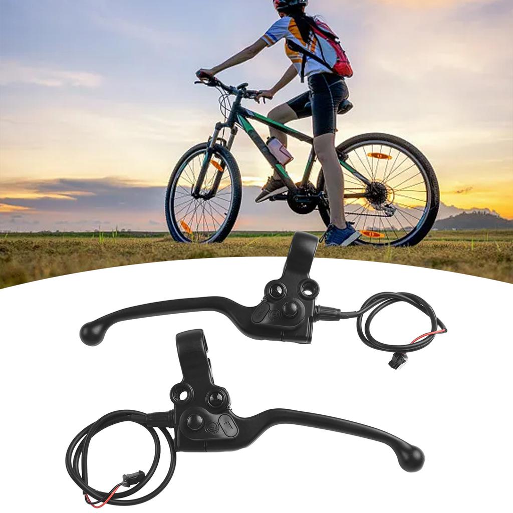 1 Pair Bike Brake Levers E-bike With Parking Button