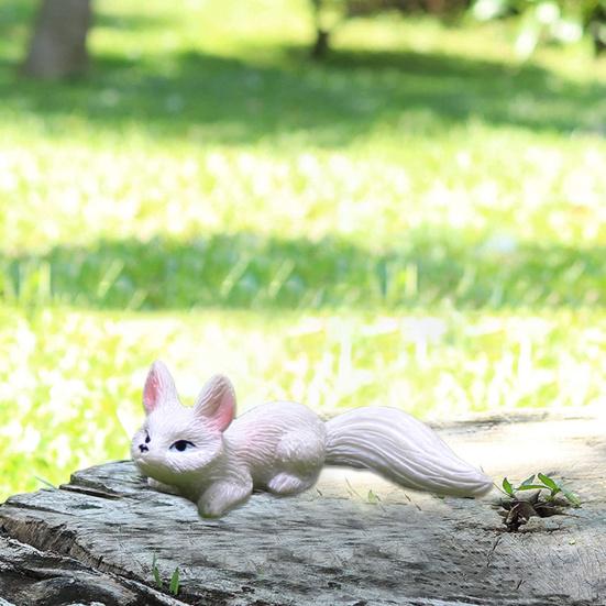 1/3/6Pcs Mini Fox Figurines Resin Miniature Foxes Landscape Fox Figurine Party Favors Garden Home Decor