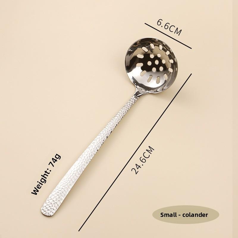 

Утолщенная бытовая кухонная ложка для приготовления хот-пота с длинной ручкой, цельная, с зернистой фактурой Small colander