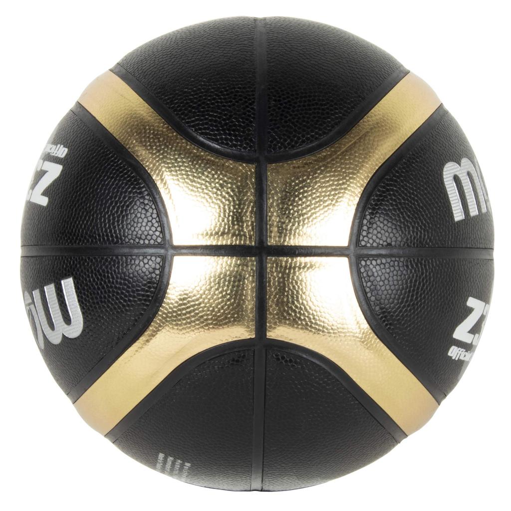 Molten Basketball, Size 5 (for elementary school students), Synthetic Leather, Black and Gold, B5Z3700-KZ