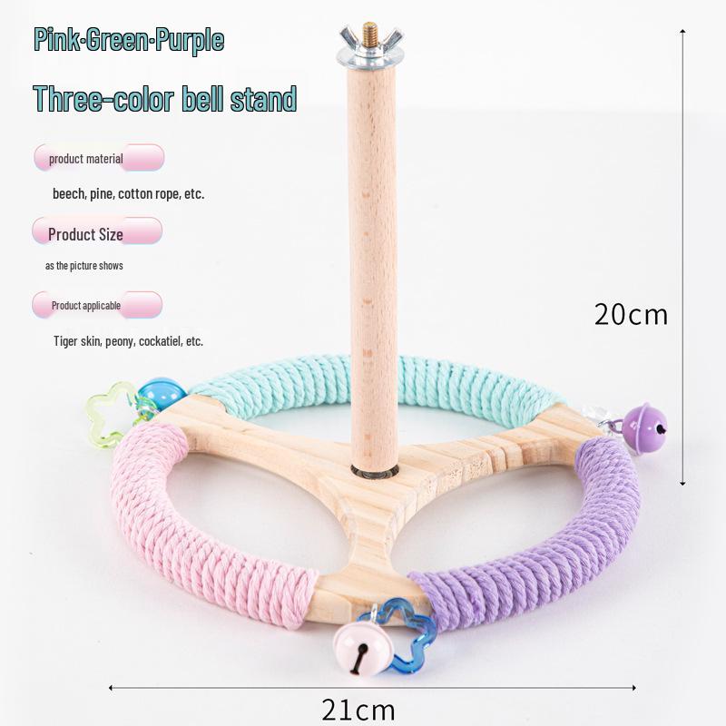 Parrot Toy Rotating Windmill Stand for Budgies & Lovebirds