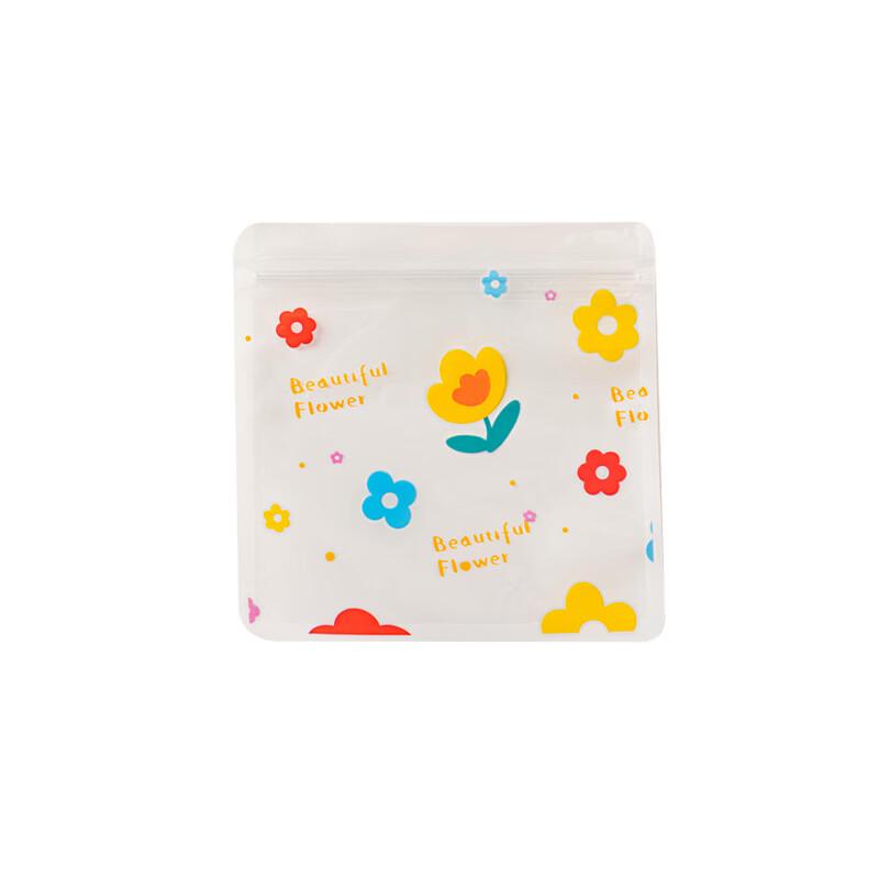 Meidi Pretty Flowers Cookie Zipper Bags, 100 Pcs