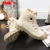 Shoelife Fashion Women's Fashion Top Quality Canvas Boots Lace Up Palladium Canvas Shoe Ankle Boots Motorcycle Boots