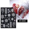 3D Floral Nail Art Stickers: Camellia & Tulip Embossed Adhesive Designs