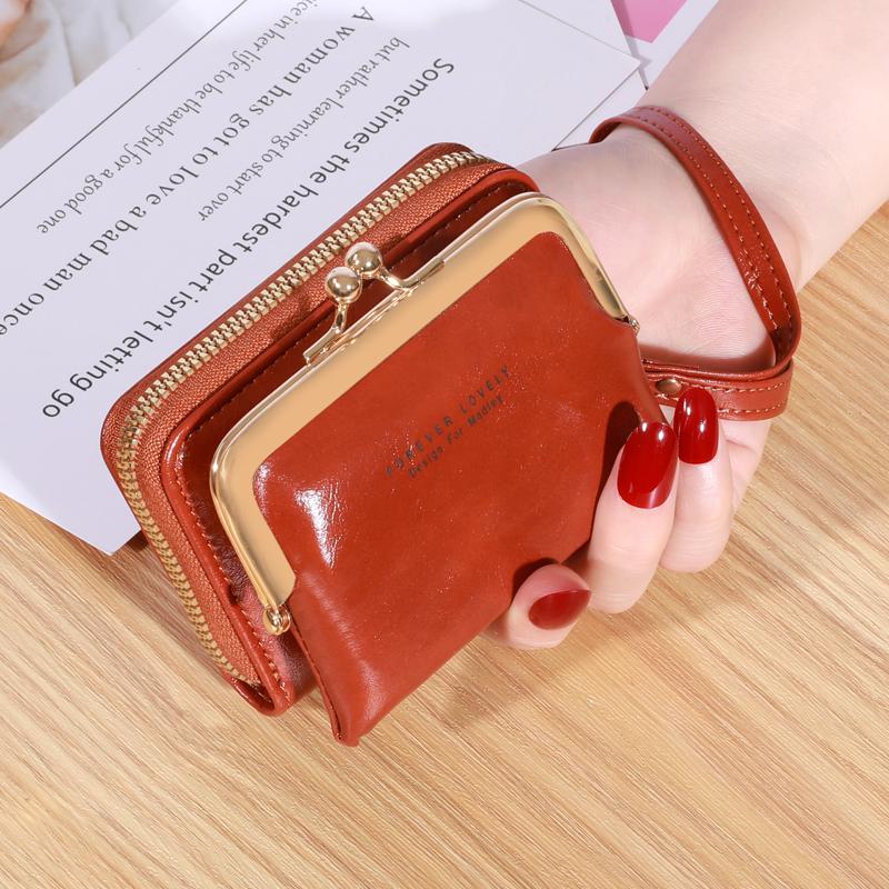 Trendy Design Women's Wallet Small Shoulder Strap Card Holder Mini Bag