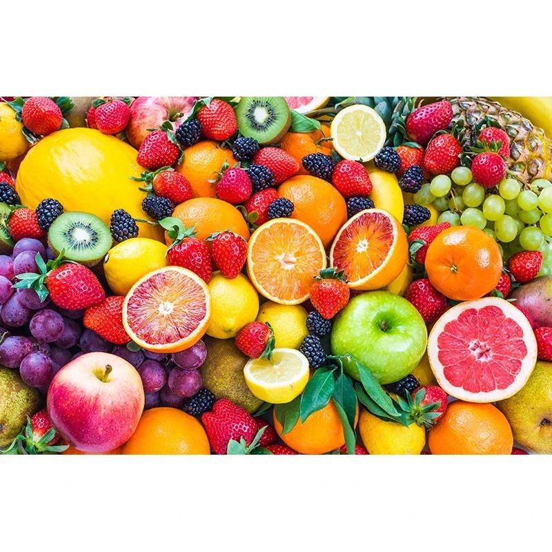 3d Wallpaper Strawberry Orange Fruits Photo Wall Mural Home Improvement Wall Papers