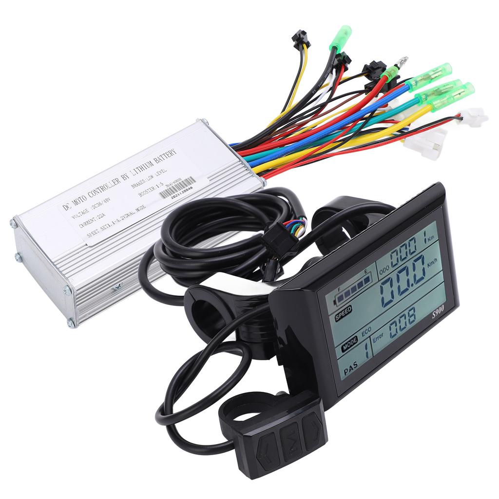 36 48V 500 750W Electric Bicycle Scooter Brushless Controller Kit with 9 Mosfet LCDS900 Meter