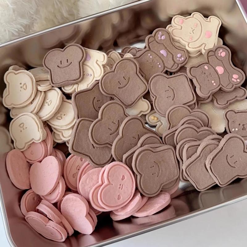 New Jam Sandwich Flowers Cookie Cutter 3D Birthday Biscuit Molds Pressable Fondant Stamp New Year Cakes Decor Baking Supplies