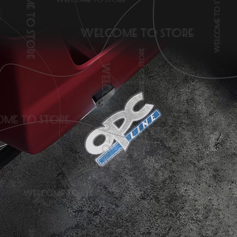 1/2pcs For Opel OPC Line GTC VXR LOGO Insignia Astra Vauxhall Car Door Welcome Light Led HD Projector Lamp Lights Accessories PG3