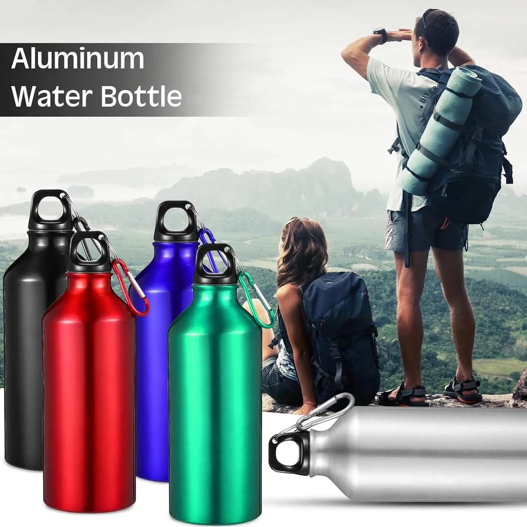 500/750mL Alüminyum Dış Mekan Bisiklet Spor Su Şişesi İçme Kettle'ı İçme Bardağı Sızdırmaz Su Sürahisi Seyahat Koşu Kamp için