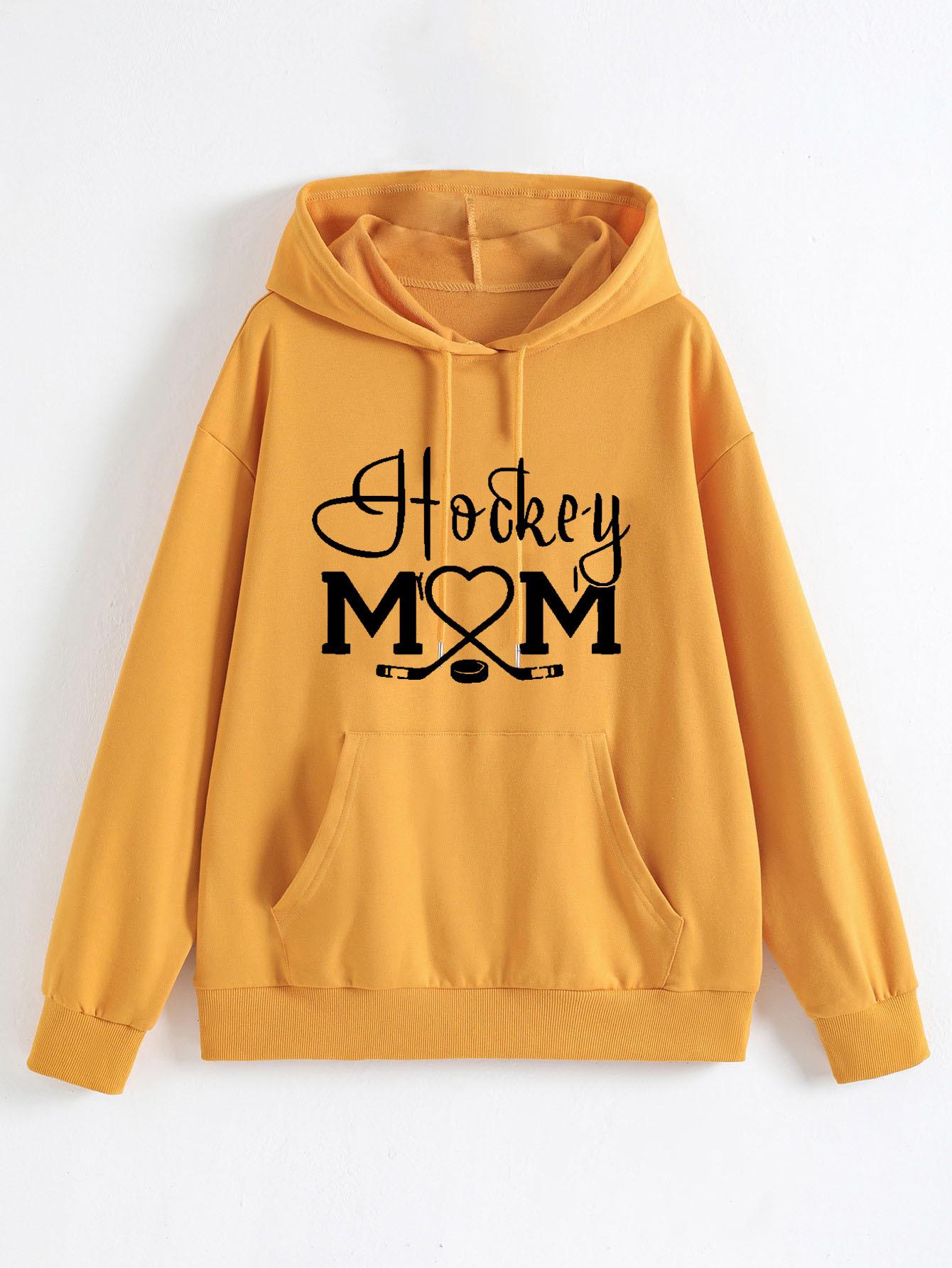 

Женское осенне-зимнее повседневное худи с принтом «Бейсбольная мама» 4XL