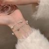 Gypsophila: Double-Layered Bead Bracelet with Micro-Inlaid Zircon for Women - 2024 Elegant Design