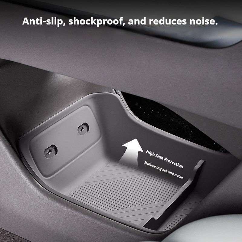 For Zeekr 7X 2025 Car Center Console Lower Storage Compartment 7x Under Armrest Silicone Storage Box Organization Accessories