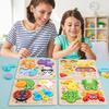 3D Wooden Puzzle Educational Toys for Ages 4-6: Animal & Transportation Shape Matching Blocks.