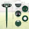 Solar Powered Soundwave Technology Animal Repellent with Motion Sensor - Outdoor Yard Deterrent for Skunks, Cats, Squirrels, Rac